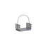 Feuerstelle Godoma Silber – Feuerschale 42×30×49 cm Stahl