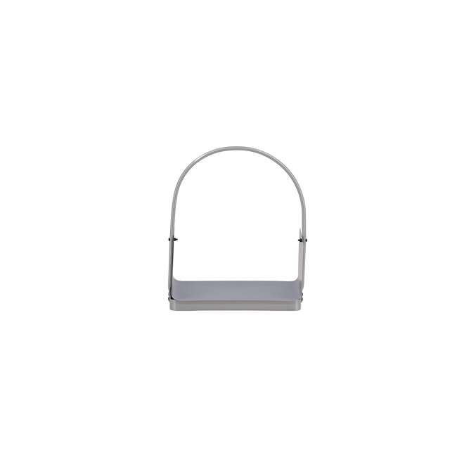 Feuerstelle Godoma Silber – Feuerschale 42×30×49 cm Stahl