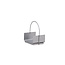 Feuerstelle Godoma Silber – Feuerschale 42×30×49 cm Stahl