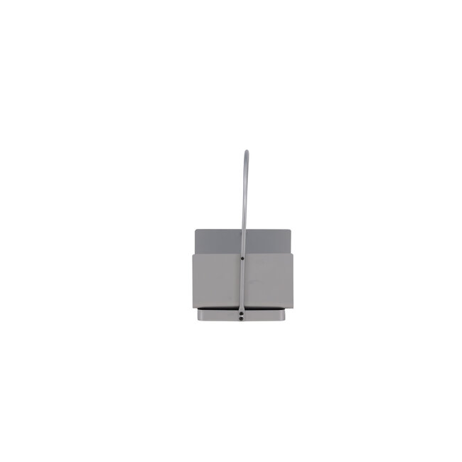 Feuerstelle Godoma Silber – Feuerschale 42×30×49 cm Stahl