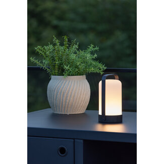 Venture Home Außenleuchte Fern Weiß – Wandleuchte ø10×H22 cm Kunststoff