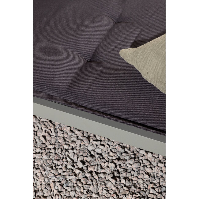 Auflage Hanna Dunkelgrau – Liegenauflage 193×60×6 cm Polyester