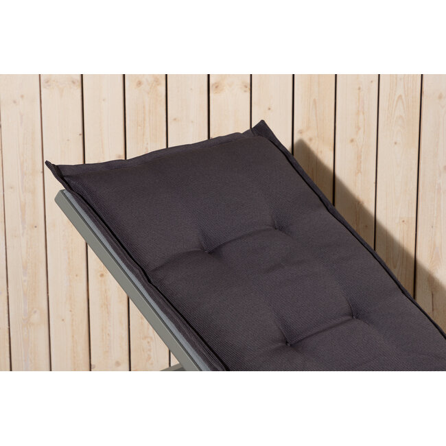 Auflage Hanna Dunkelgrau – Liegenauflage 193×60×6 cm Polyester