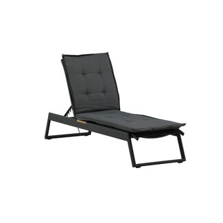 Venture Home Auflage Hanna Dunkelgrau – Liegenauflage 193×60×6 cm Polyester