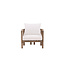 Gartensessel Erica Braun – Loungesessel 70×70×55 cm Akazienholz & Polster