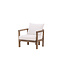 Gartensessel Erica Braun – Loungesessel 70×70×55 cm Akazienholz & Polster