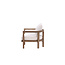 Gartensessel Erica Braun – Loungesessel 70×70×55 cm Akazienholz & Polster