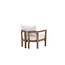 Gartensessel Erica Braun – Loungesessel 70×70×55 cm Akazienholz & Polster