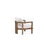 Gartensessel Erica Braun – Loungesessel 70×70×55 cm Akazienholz & Polster