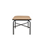 Gartentisch Holmbeck aus Akazienholz und Stahl, 200 cm × 90 cm × 75 cm, Natur – wetterfester Outdoor-Esstisch