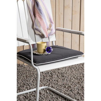 Venture Home Auflage Holmsund Dunkelgrau – Outdoor-Sitzauflage aus Polyester 39×46×4 cm