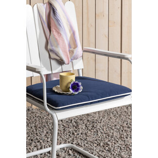 Venture Home Auflage Holmsund Blau – Outdoor-Sitzauflage aus Polyester 39×46×4 cm