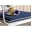 Outdoor-Sitzauflage Holmsund Blau aus Polyester, 39 cm × 46 cm × 4 cm, UV-beständig und wetterfest