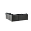 Lounge-Set Haiti Schwarz – Outdoor-Lounge aus Polyrattan, Polyester und Stahl mit Glastisch, Sofatiefe 75 cm, Höhe 64 cm
