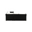 Lounge-Set Haiti Schwarz – Outdoor-Lounge aus Polyrattan, Schaumstoff, Polyester und Glas, Sofatiefe 59 cm, Höhe 64 cm, mit Glastisch