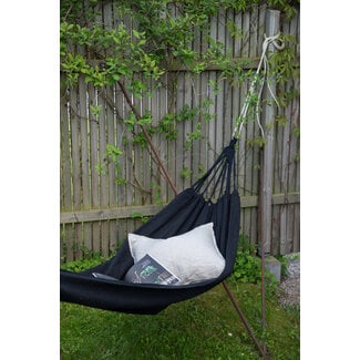 Venture Home Gartenliege Hedvig Schwarz – XXL-Sonnenliege Polyester, 150 × 200 cm