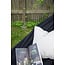 Gartenliege Hedvig Schwarz – XXL Outdoor-Sonnenliege aus Polyester, Breite 150 cm, Länge 200 cm, wetterfest