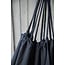 Gartenliege Hedvig Schwarz – XXL Outdoor-Sonnenliege aus Polyester, Breite 150 cm, Länge 200 cm, wetterfest