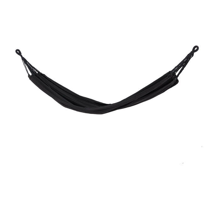 Gartenliege Hedvig Schwarz – XXL Outdoor-Sonnenliege aus Polyester, Breite 150 cm, Länge 200 cm, wetterfest