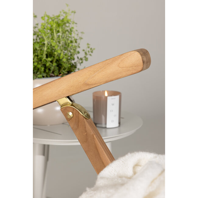 Gartenliege Kenya – Ergonomische Teakholz-Sonnenliege, Breite 60 cm, Länge 150 cm, Sitzhöhe 36 cm, Sitztiefe 65 cm, wetterfest