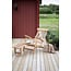Gartenliege Kenya – Ergonomische Teakholz-Sonnenliege, Breite 60 cm, Länge 150 cm, Sitzhöhe 36 cm, Sitztiefe 65 cm, wetterfest