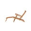 Gartenliege Kenya – Ergonomische Teakholz-Sonnenliege, Breite 60 cm, Länge 150 cm, Sitzhöhe 36 cm, Sitztiefe 65 cm, wetterfest