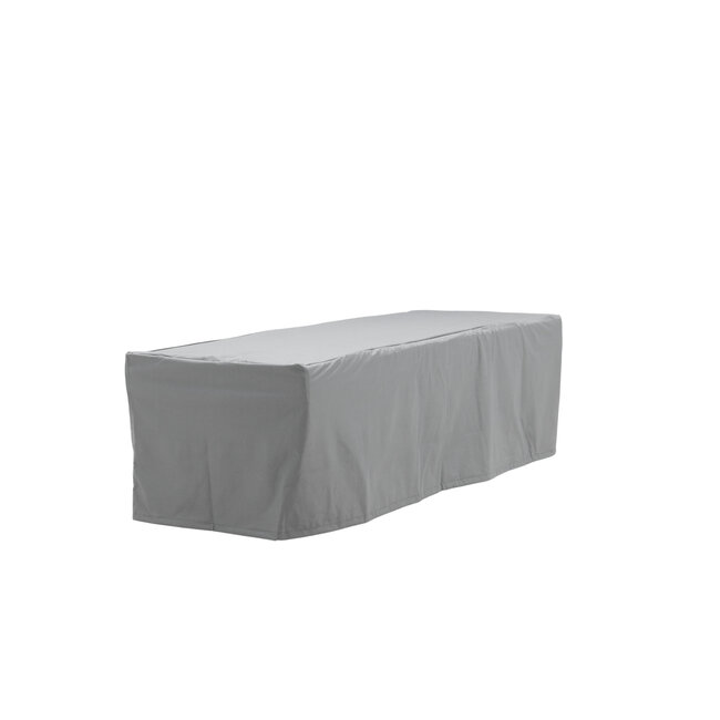 Schutzhülle Klas Grau – Wetterfeste Möbelschutzhülle aus Polyester, 60 × 180 cm, Höhe 50 cm, für Gartenbänke und Sofas