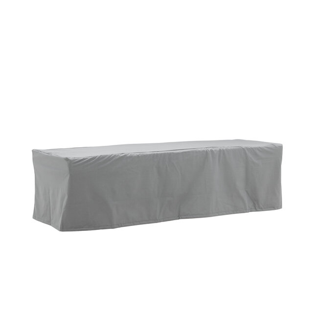 Schutzhülle Klas Grau – Wetterfeste Möbelschutzhülle aus Polyester, 60 × 180 cm, Höhe 50 cm, für Gartenbänke und Sofas