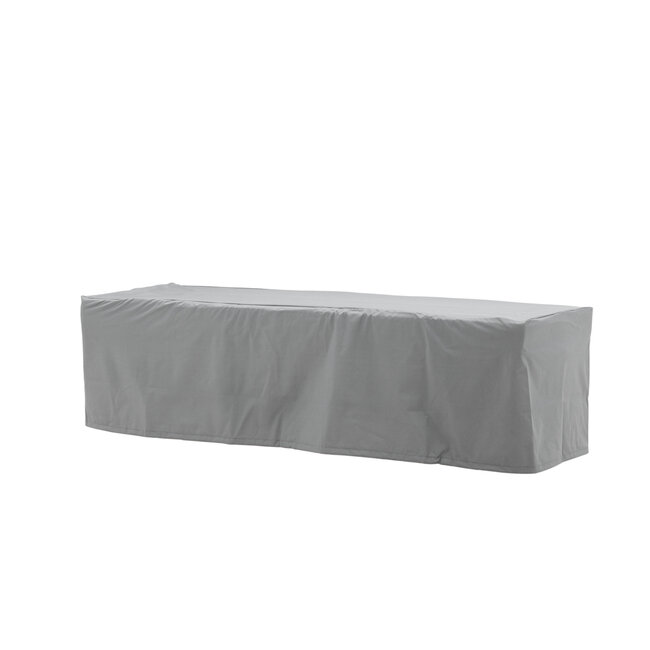 Schutzhülle Klas Grau – Wetterfeste Möbelschutzhülle aus Polyester, 60 × 180 cm, Höhe 50 cm, für Gartenbänke und Sofas
