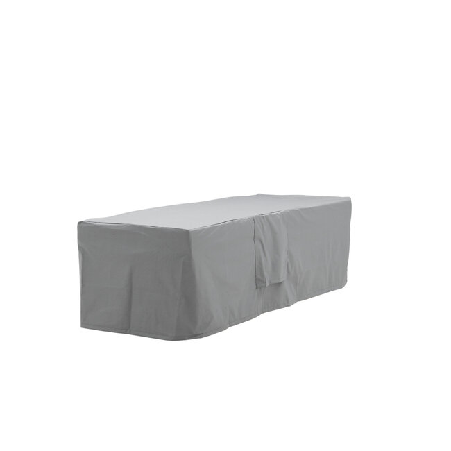 Schutzhülle Klas Grau – Wetterfeste Möbelschutzhülle aus Polyester, 60 × 180 cm, Höhe 50 cm, für Gartenbänke und Sofas