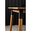 Gartentisch Julian – Großer Outdoor-Esstisch aus Akazienholz und Stahl, Breite 100 cm, Länge 210 cm, Höhe 75 cm, für 6–8 Personen