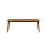 Gartentisch Julian – Großer Outdoor-Esstisch aus Akazienholz und Stahl, Breite 100 cm, Länge 210 cm, Höhe 75 cm, für 6–8 Personen