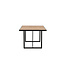 Gartentisch Khung – Großer Outdoor-Esstisch aus Akazienholz und Stahl, Breite 100 cm, Länge 200 cm, Höhe 75 cm, für 6–8 Personen