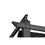 Sonnenschirm Lazio Schwarz – Rechteckiger XXL-Sonnenschirm aus Aluminium und Polyester, 395 × 295 cm, Höhe 245 cm, UV-Schutz