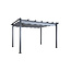 Sonnenschirm Lazio Grau – Rechteckiger XXL-Sonnenschirm aus Aluminium und Polyester, 395 × 295 cm, Höhe 245 cm, UV-Schutz