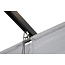 Sonnenschirm Lazio Grau – Rechteckiger XXL-Sonnenschirm aus Aluminium und Polyester, 395 × 295 cm, Höhe 245 cm, UV-Schutz