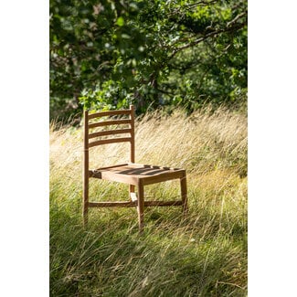 Venture Home Gartenstuhl Kenya – Massiver Teakholz Outdoor-Stuhl 50×52×80 cm