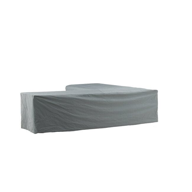 Schutzhülle Klas Grau – Große Abdeckhaube aus Polyester für Gartenmöbel, Ø 100 × H 84 cm, wasserabweisend