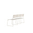 Gartensofa Lina Beige – 3-Sitzer Lounge 180×55×78 cm Stahl und Polster
