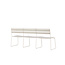 Gartensofa Lina Beige – 3-Sitzer Lounge 180×55×78 cm Stahl und Polster