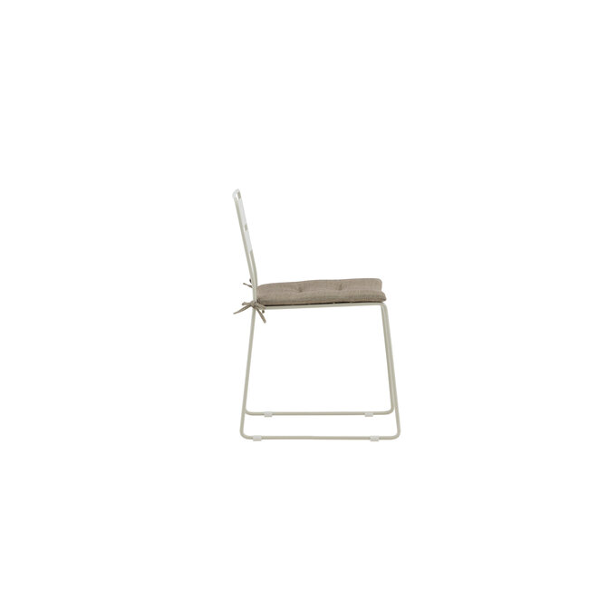 Sitzauflage Lina Beige – Gartenpolster 45×42×3 cm Polyester & Schaumstoff