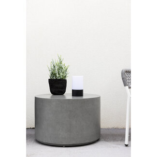 Venture Home Gartencouchtisch Lissabon Grau – Runder Loungetisch ø60×H40 cm Aluminium