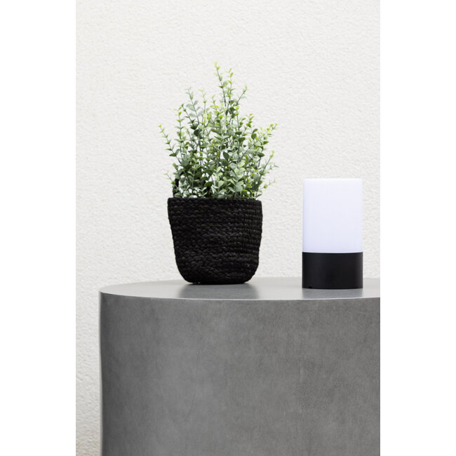 Gartencouchtisch Lissabon Grau – Runder Loungetisch ø60×H40 cm Aluminium