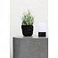 Gartencouchtisch Lissabon Grau – Runder Loungetisch ø60×H40 cm Aluminium