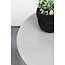 Gartencouchtisch Lissabon Grau – Runder Loungetisch ø60×H40 cm Aluminium