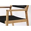 Gartenstuhl Little John – Essstuhl 62×58×88 cm Akazienholz und Seilgeflecht