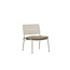 Gartensessel Lina Beige – Loungesessel 55×59×73 cm Aluminium und Polster