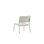 Gartensessel Lina Beige – Loungesessel 55×59×73 cm Aluminium und Polster