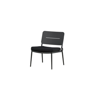 Venture Home Gartensessel Lina Schwarz – Loungesessel 55×59×73 cm Stahl & Polster