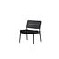 Gartensessel Lina Schwarz – Loungesessel 55×59×73 cm Stahl und Polster